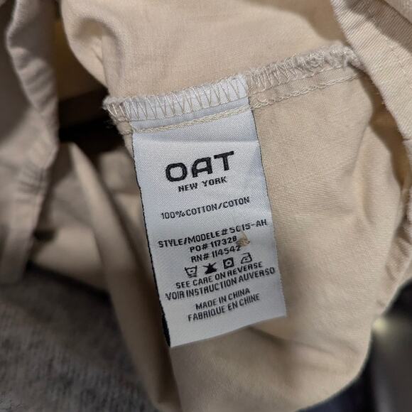 OAT New York Khaki Oversized Button Up Shirt Dress Small - Picture 7 of 7